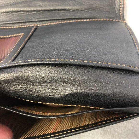 NWOT The Trend Long Italian Black Leather Wallet - Picture 4 of 11